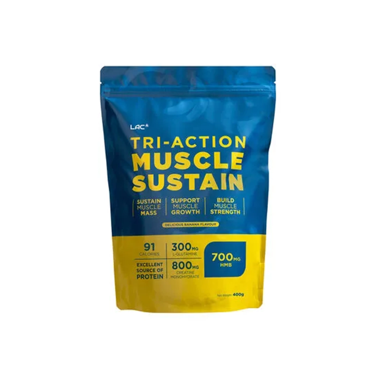 First product image of LAC PROTEIN Tri-Action Muscle Sustain Muscle Mass Booster 400g-Muscle Growth, Strength