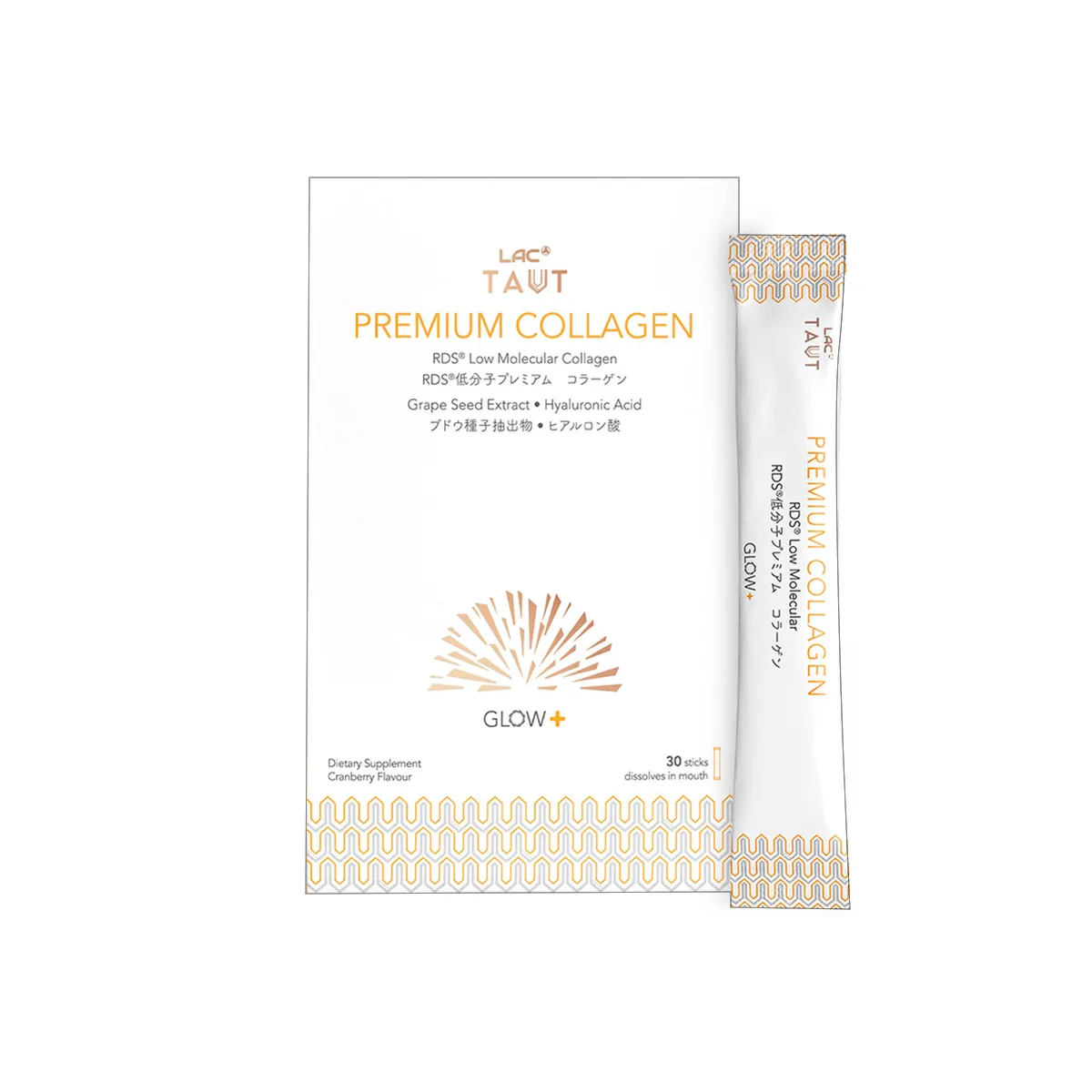 LAC TAUT Radiance Premium Collagen Powder Sticks 30s - Boost Skin Firmness and Hydration