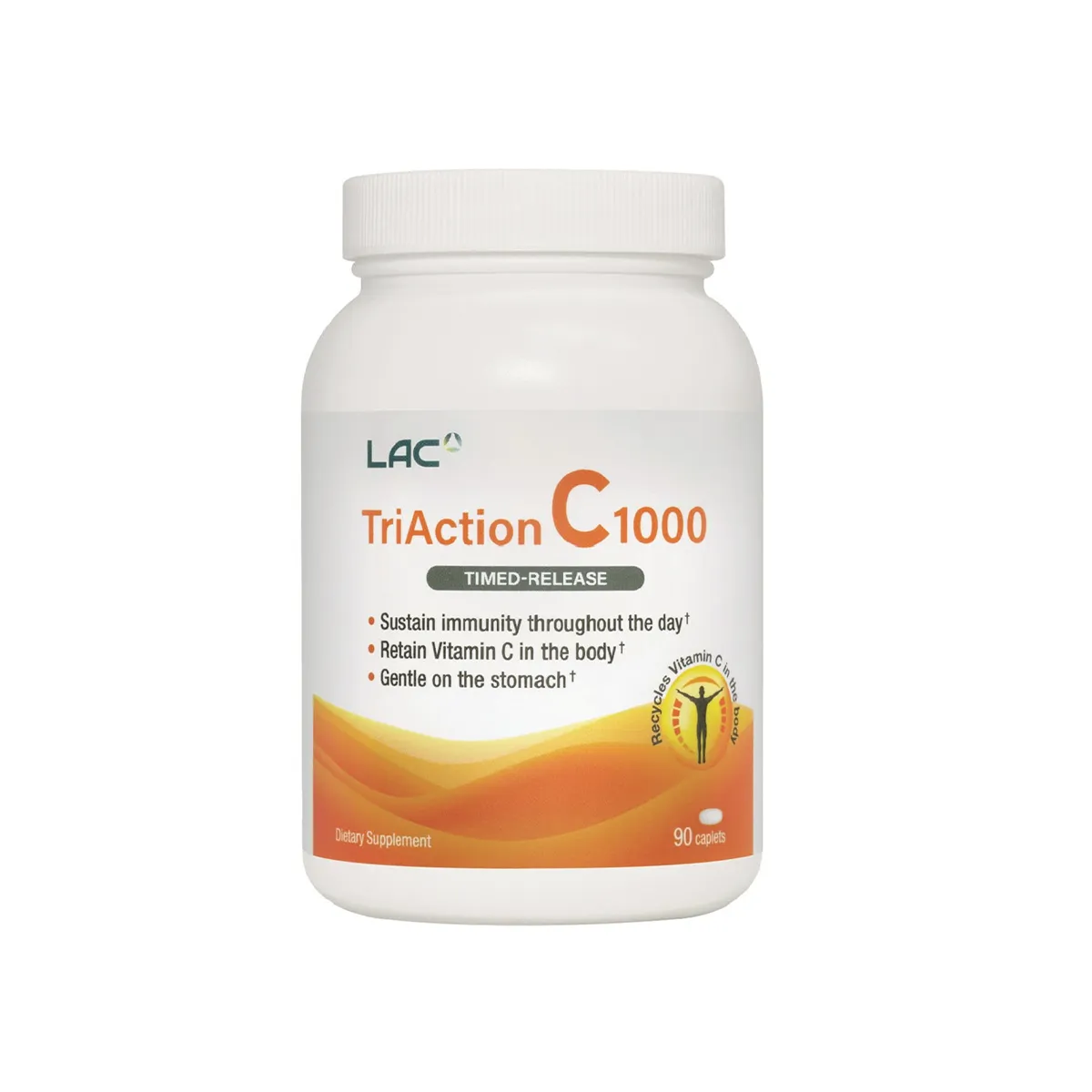 LAC TriAction C 1000 Capsules 90s - Boost Immunity, Enhance Antioxidant Protection, and Support Overall Wellness