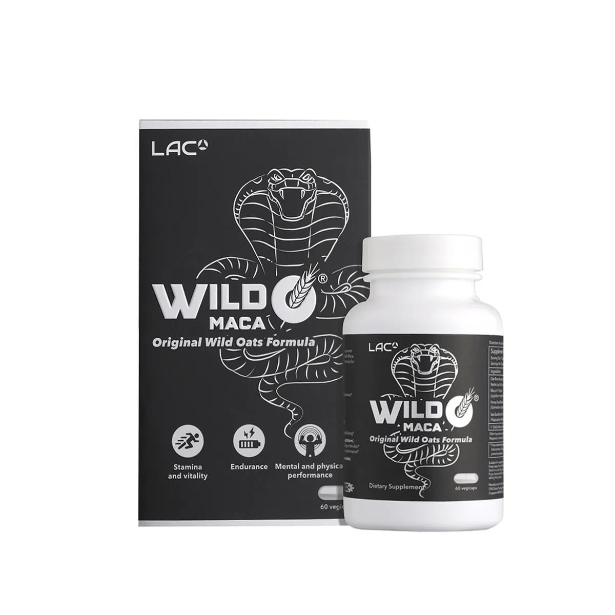 LAC Wild Maca Vegi Capsules 60s