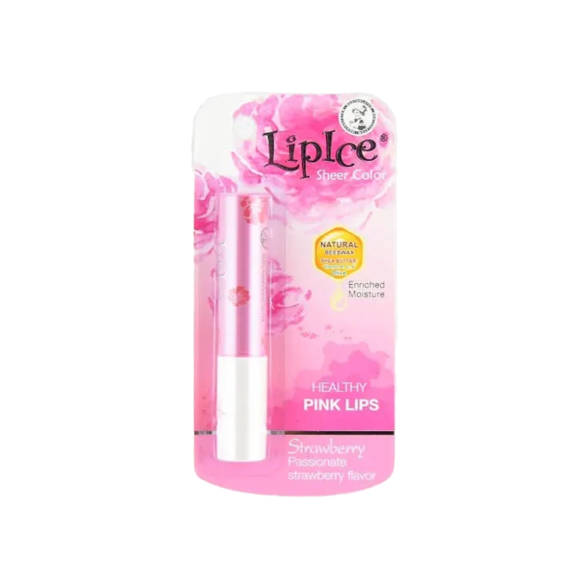 Liplce Pink Lips Strawberry Lip Balm