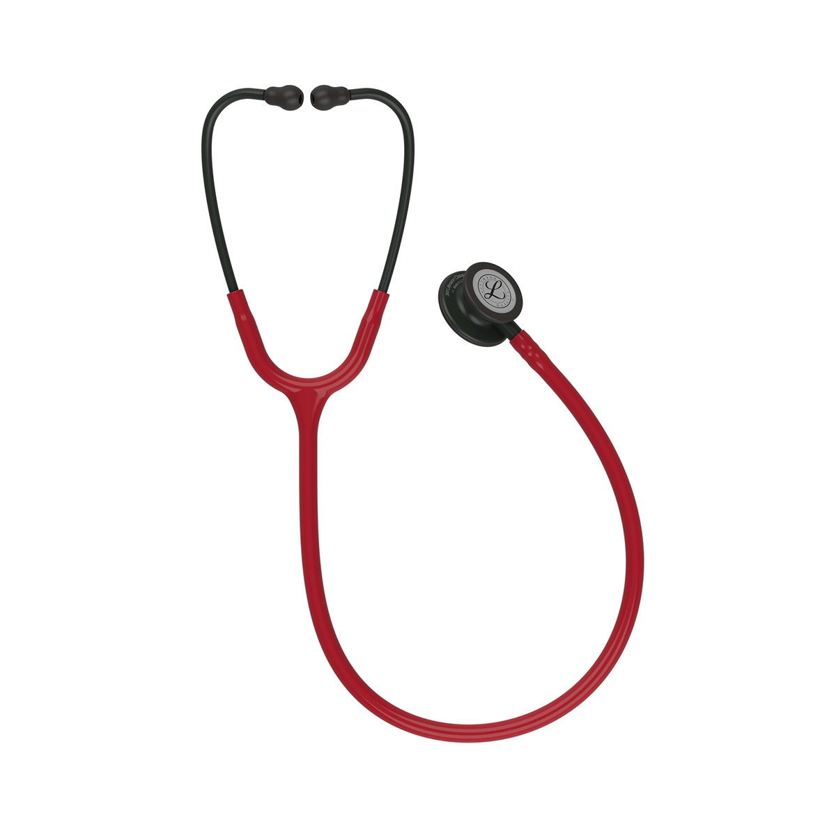 Littmann Classic III Black Chest piece, BURGUNDY Tube Stethoscope 5868