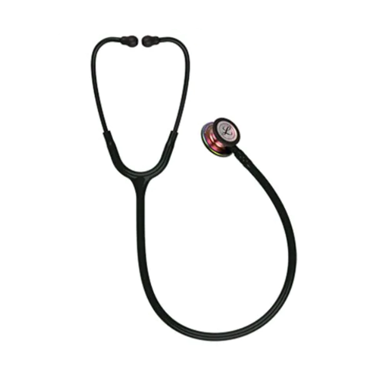 Littmann Classic III Rainbow Chest piece, BLACK Tube Stethoscope 5870