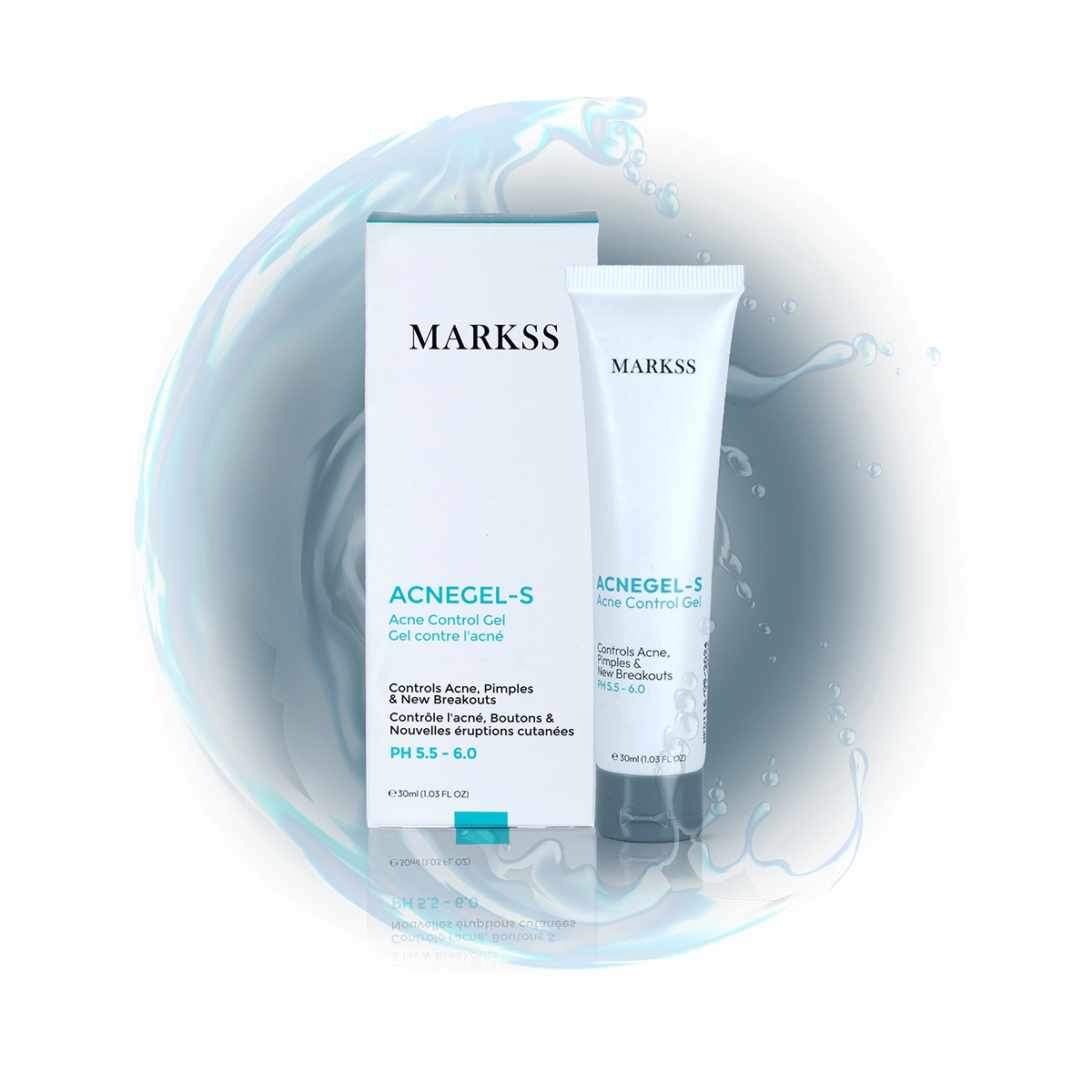 MARKSS Acne Gel-S 50ml - Advanced Acne Control Gel for Clear & Smooth Skin