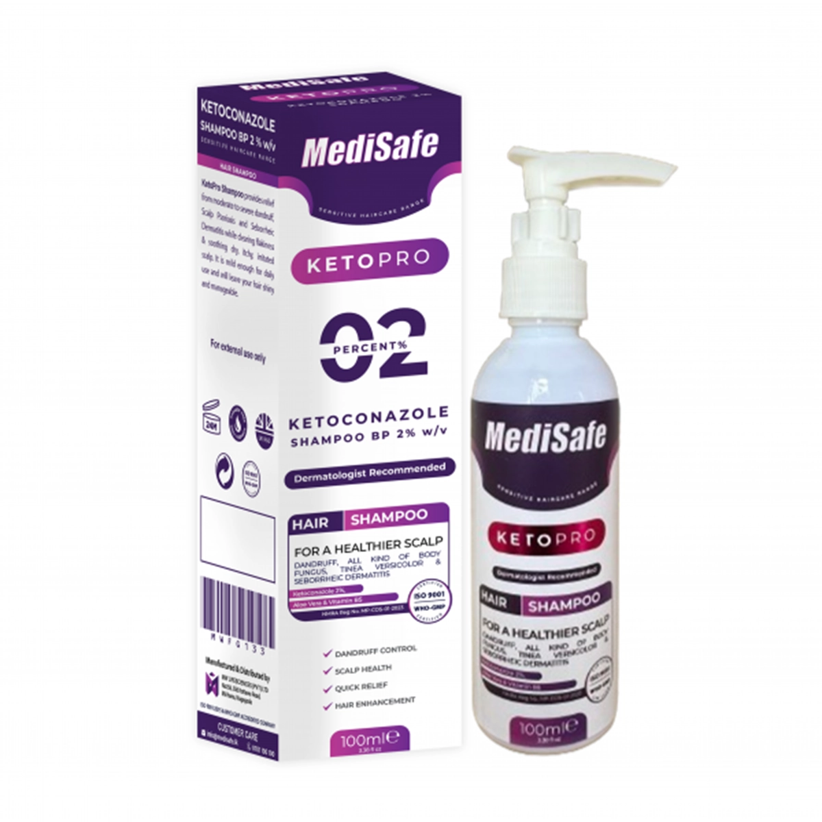 Medisafe Ketopro Hair Shampoo 2% 100ml