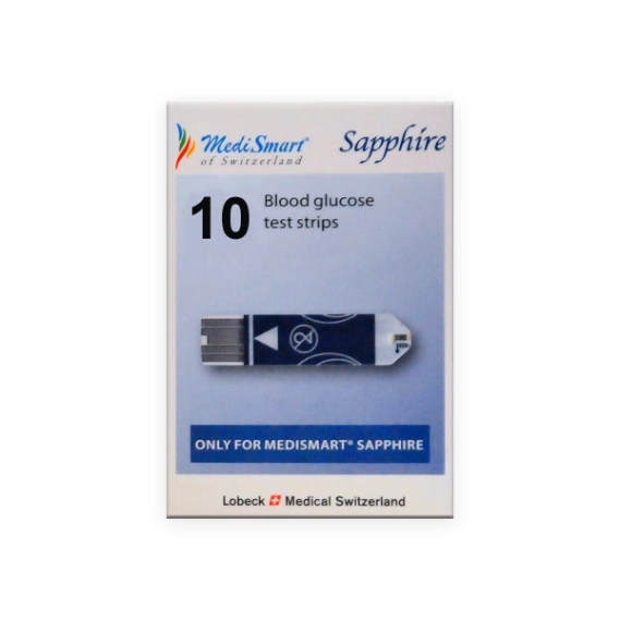 First product image of Medismart Sapphire Blood Glucose Test Strips 10s