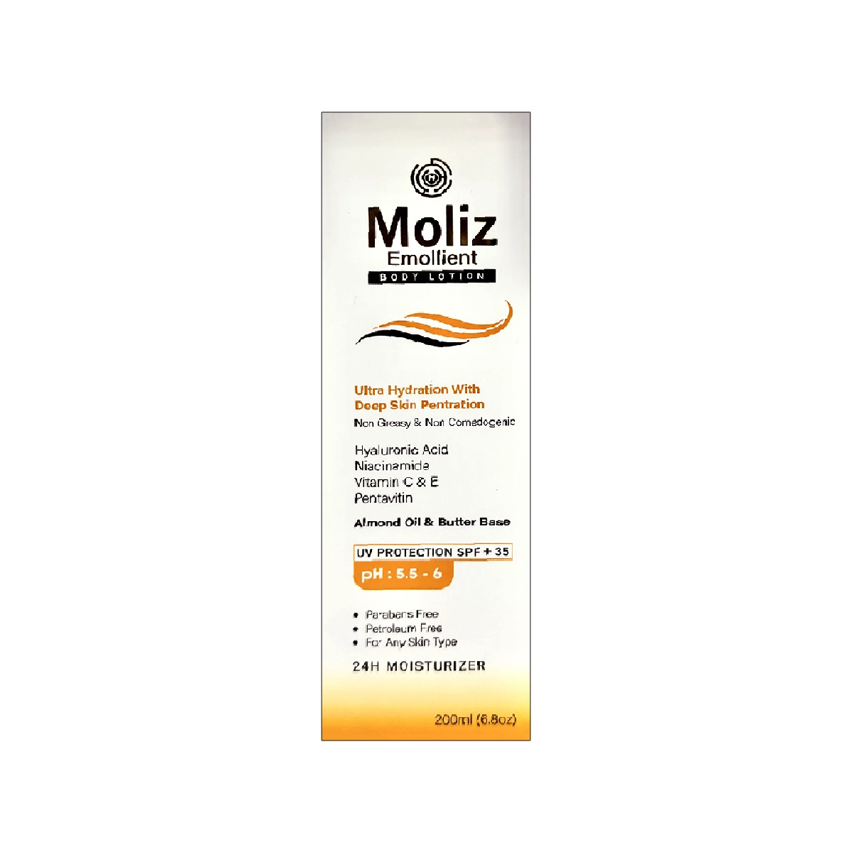 Moliz Emollient Body Lotion 200ml - Ultra-Hydrating Care for Dry and Sensitive Skin