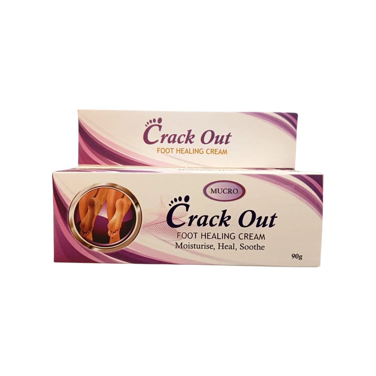 Mucro Crack Out Foot Healing Cream 90g - Natural Foot Care for Soft, Smooth, and Healed Feet