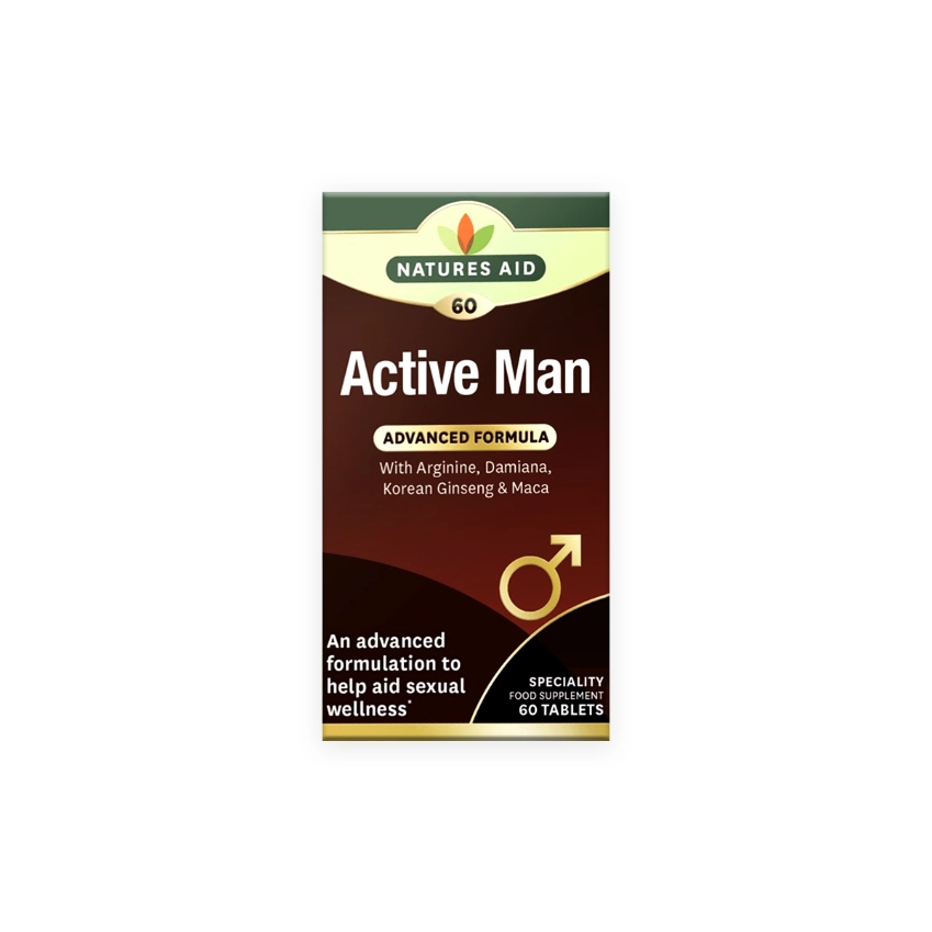 Natures Aid Active Man Food Supplement Tablets 60s