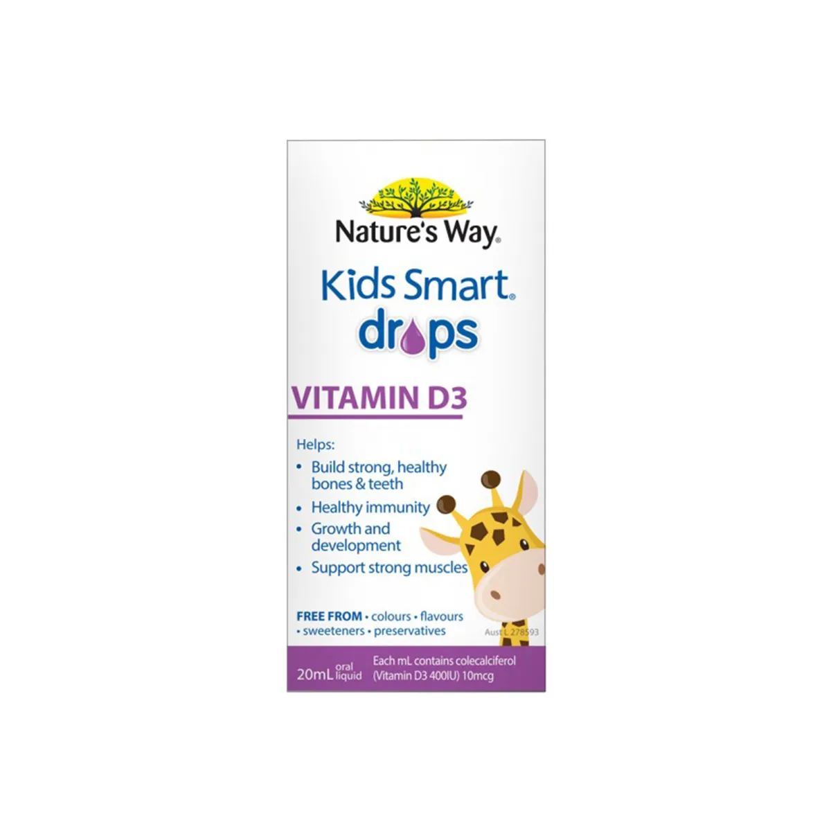Nature's Way Kids Smart Vitamin D3 Drops 20ml