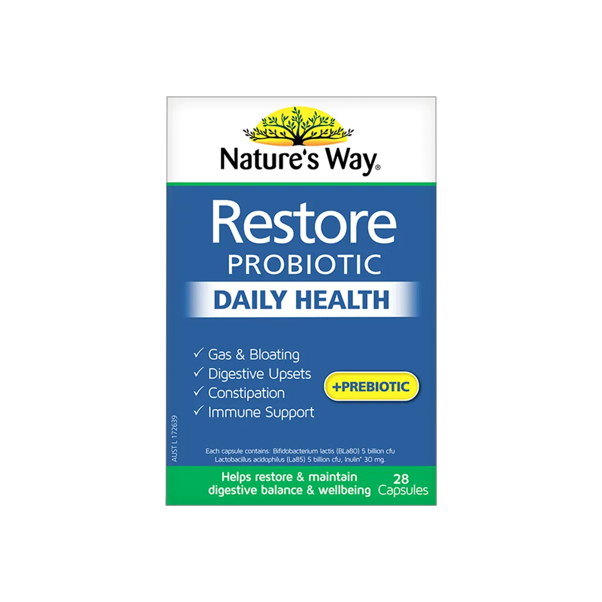 Nature’s Way Restore Probiotic Daily Capsules 28s