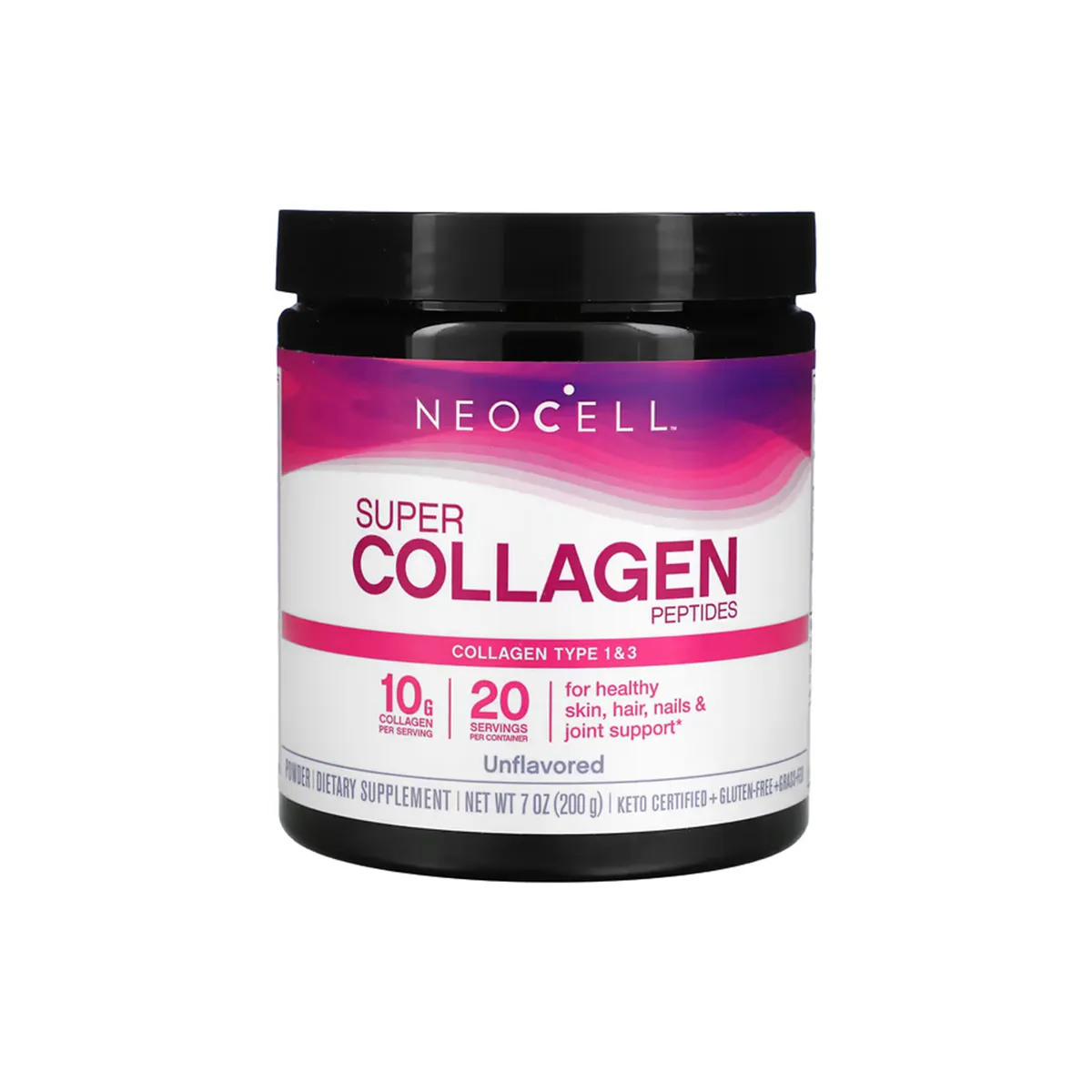 Neocell Super Collagen Peptides 200g (7oz) - To Improves skin hydration and elasticity