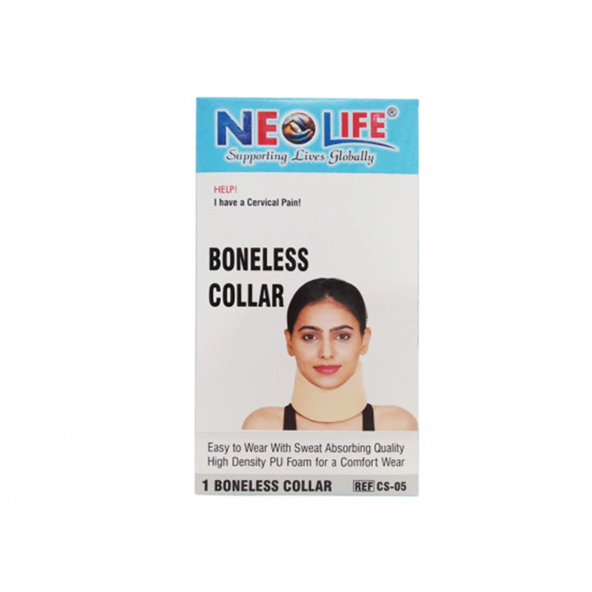 Neo Life Boneless Collar CS-5 S - Comfortable Support for Neck Pain and Stiffness