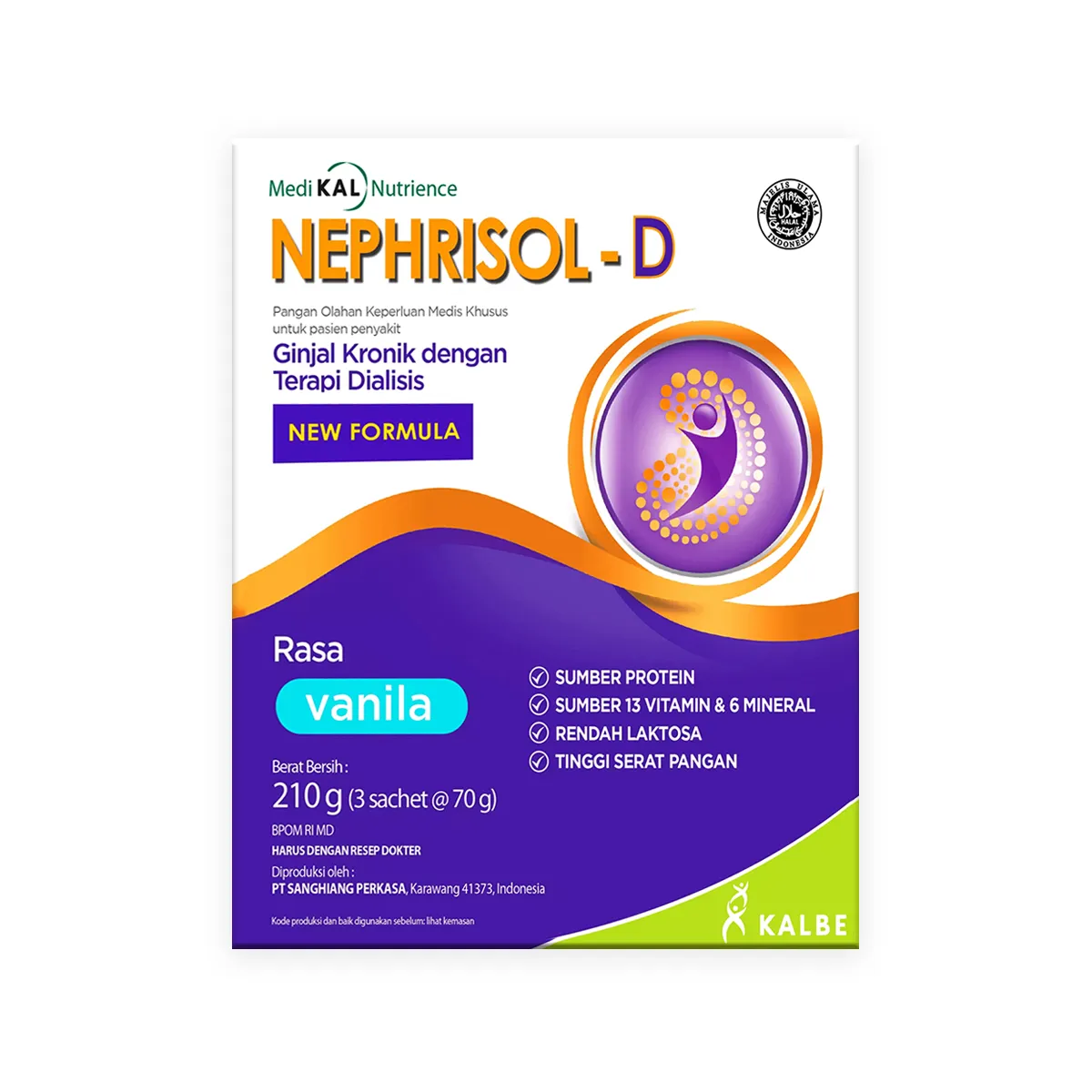 Nephrisol D Vanilla 210g