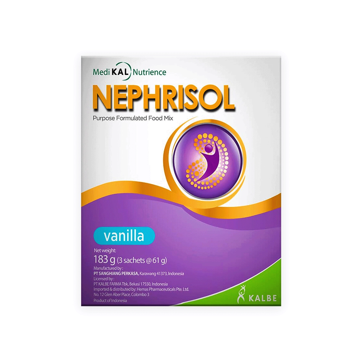 Nephrisol Vanilla Specialized Nutrition 183g – Tailored for Predialysis Kidney Care