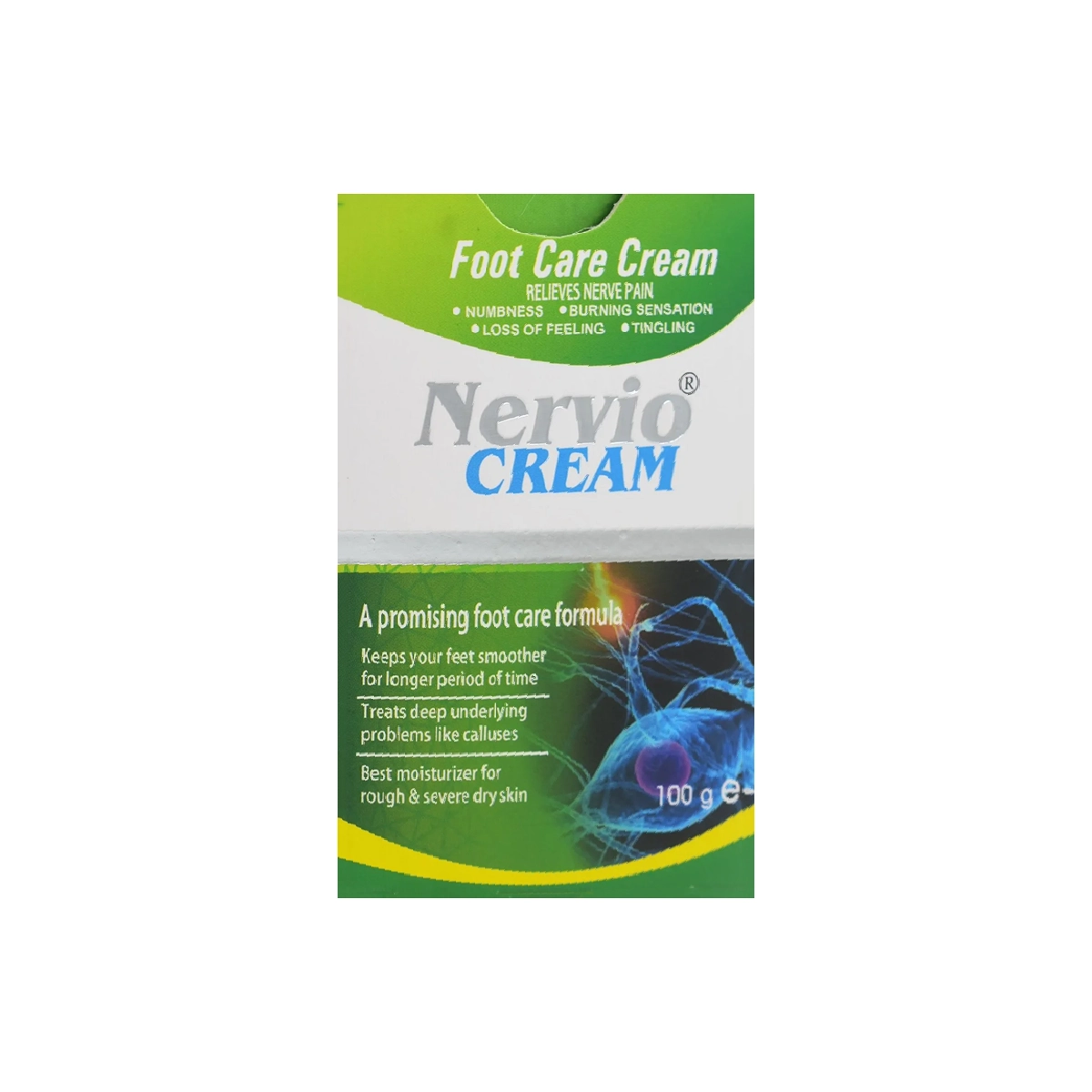 Nervio Cream 100g - Soothing Relief for Diabetic Neuropathy and Foot Care