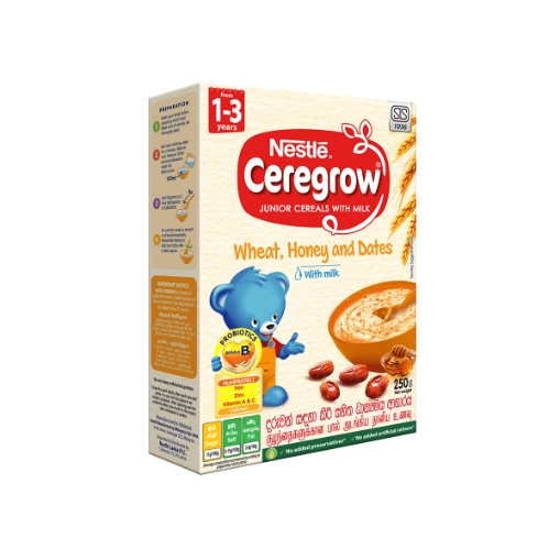 Nestle CEREGROW Wheat,Honey,Dates & Milk 1-3y 250g