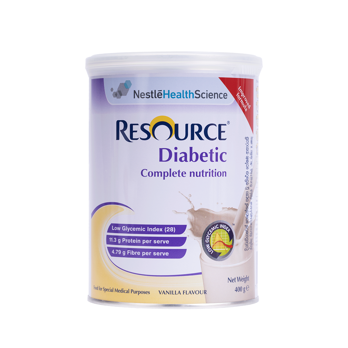 Nestle Resource Diabetic Milk Powder 400g - Dietary Support for Managing Diabetes