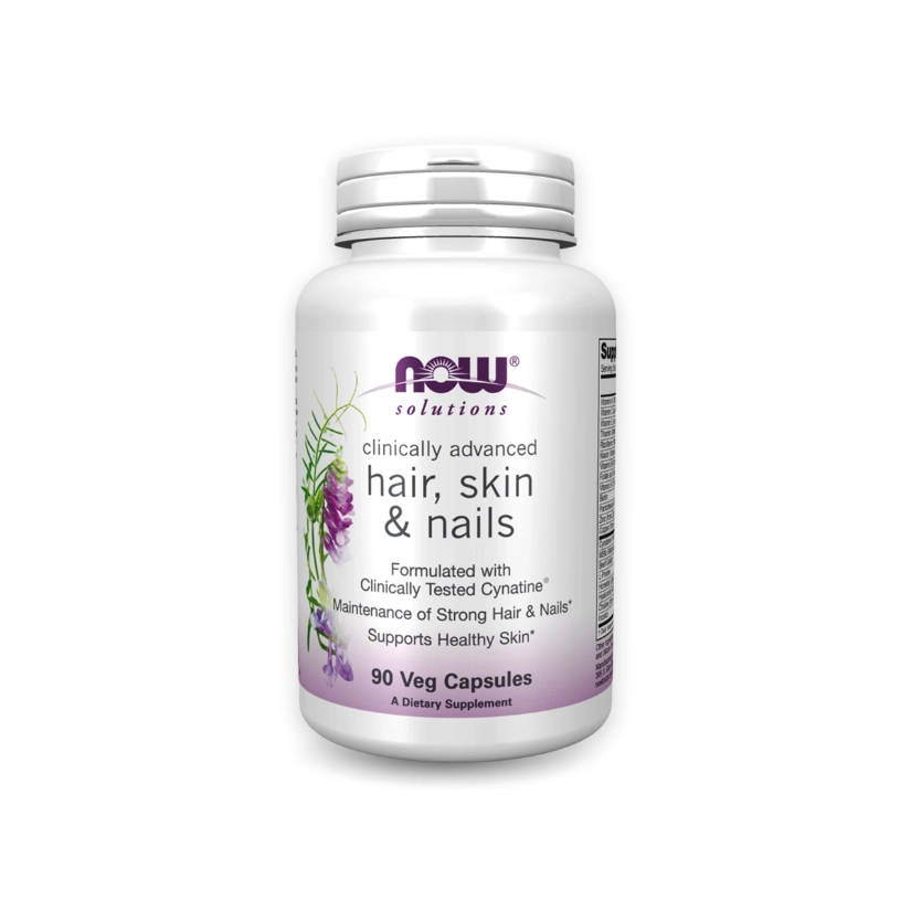 First product image of NOW Hair, Skin & Nails Veg Capsules 90s