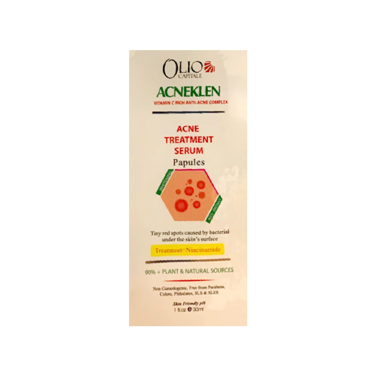 Olio Acneklen Acne Treatment Serum 30ml - Advanced Care for Clearer, Balanced Skin