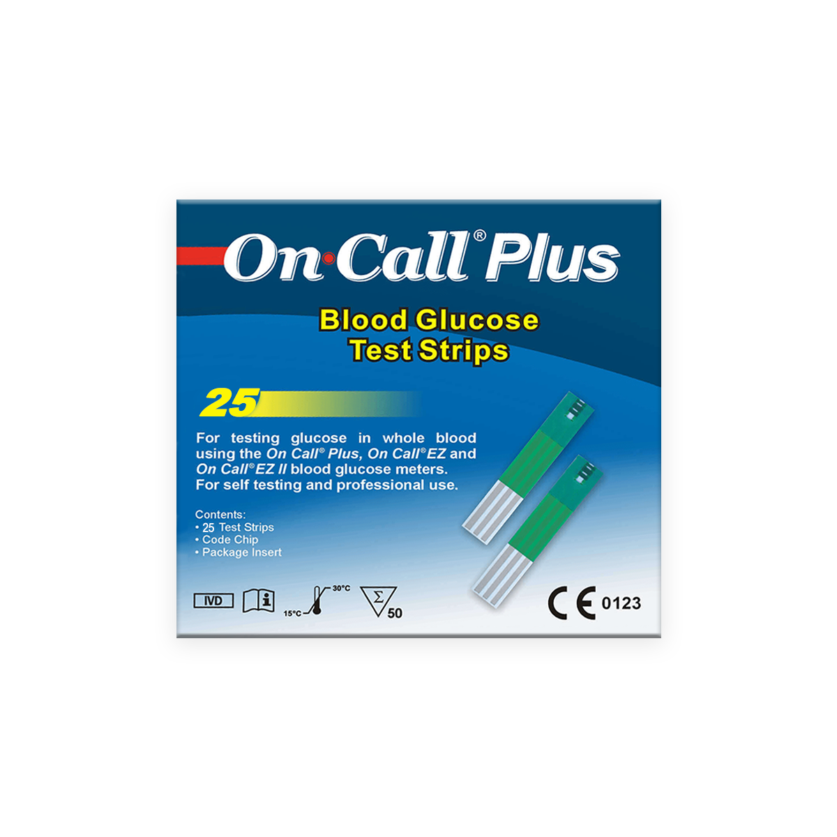 First product image of On Call Plus Blood Glucose Test Strip 25'S Pack