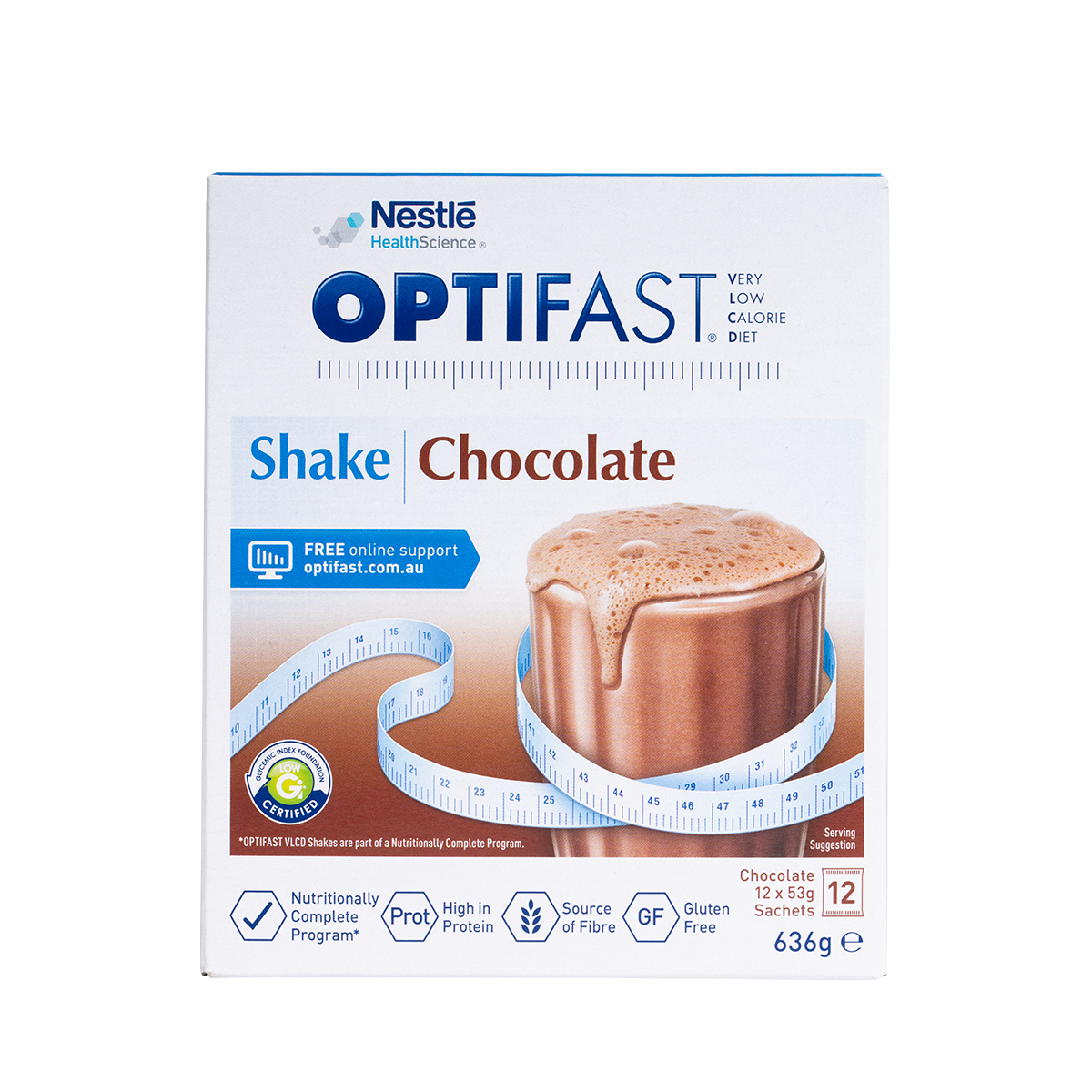 Optifast VLCD Milk Shake Chocolate Flavour 53g x 12s