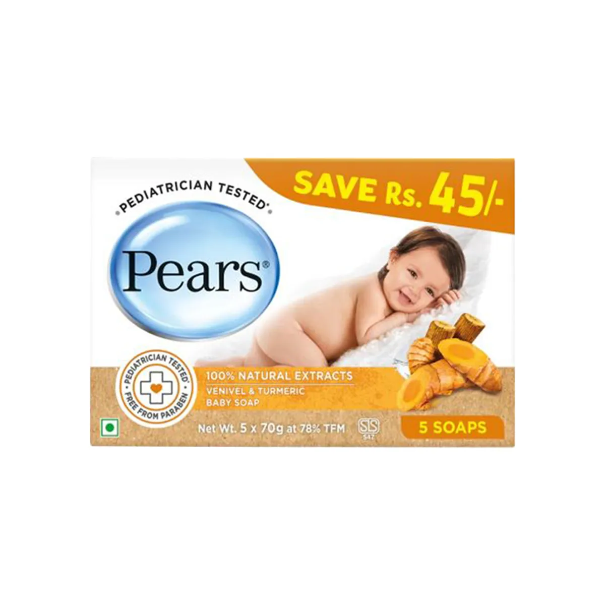 First product image of Pears Venivel and Turmeric Multipack 350g