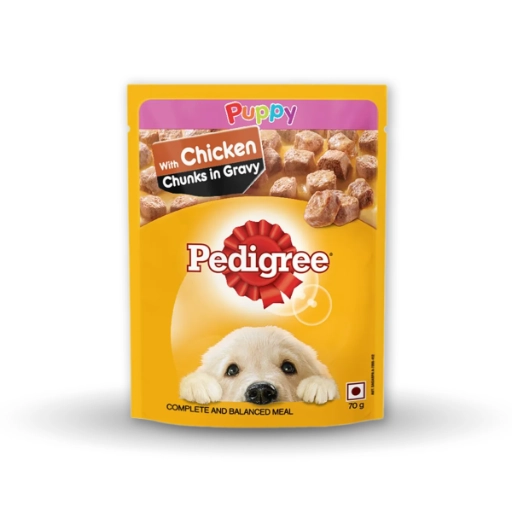 First product image of Pedigree Puppy Wet Dog Food Chicken Chunks 70g