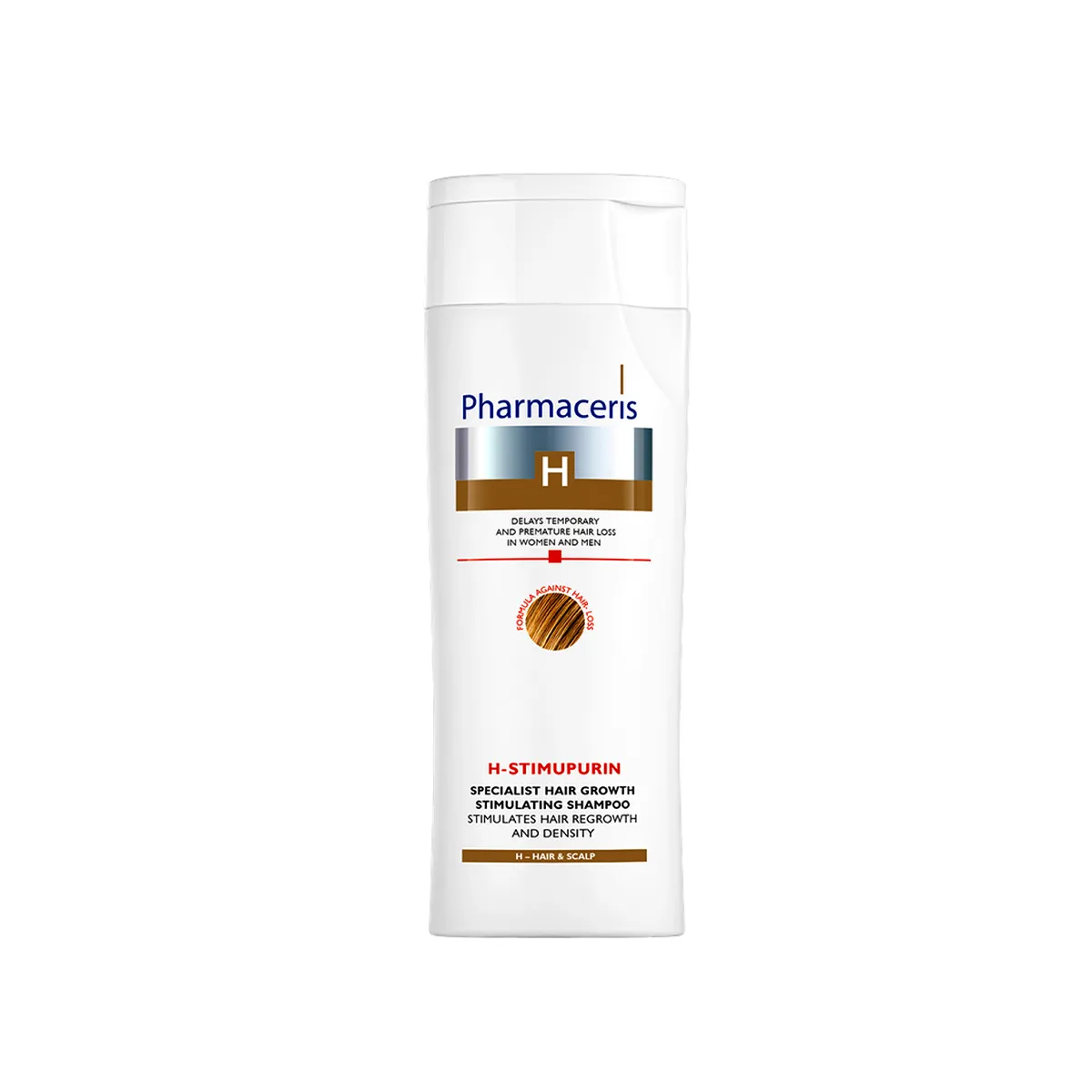 Pharmaceris H-Stimupurin Professional Hair Growth Stimulating Shampoo 250 ml - Healthy, Thicker Hair Growth