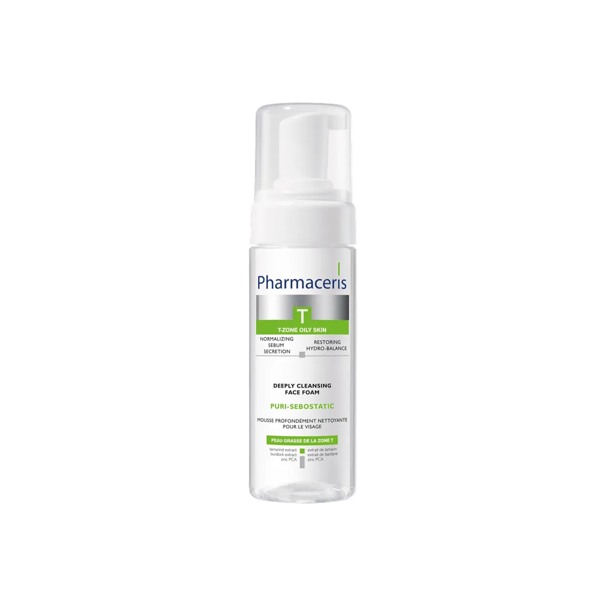 Pharmaceris Puri Sebostatic Deeply Cleansing Face Foam 150ml - Gentle Care for Acne-Prone and Combination Skin