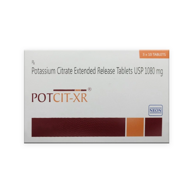 Potcit XR 1080mg Tablets 10s (Potassium Citrate)