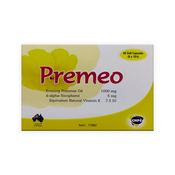 First product image of Premeo Evening Primrose Oil 1000mg Capsules 60s