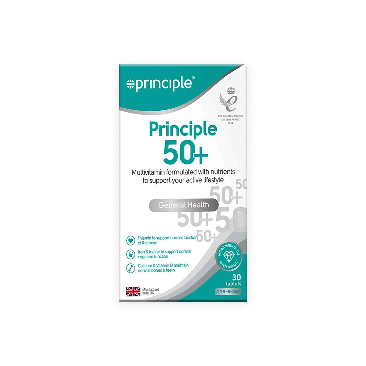 Principle 50 Plus Multivitamin Tablets 30s - Comprehensive Support for Men and Women Over 50