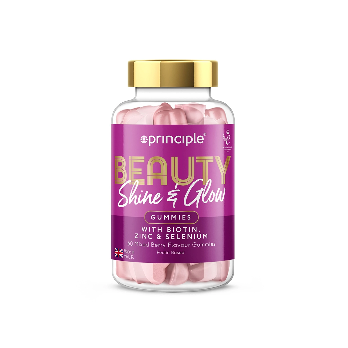 Principle Beauty Shine & Glow Multivitamin Sweet Berry Gummies 60s