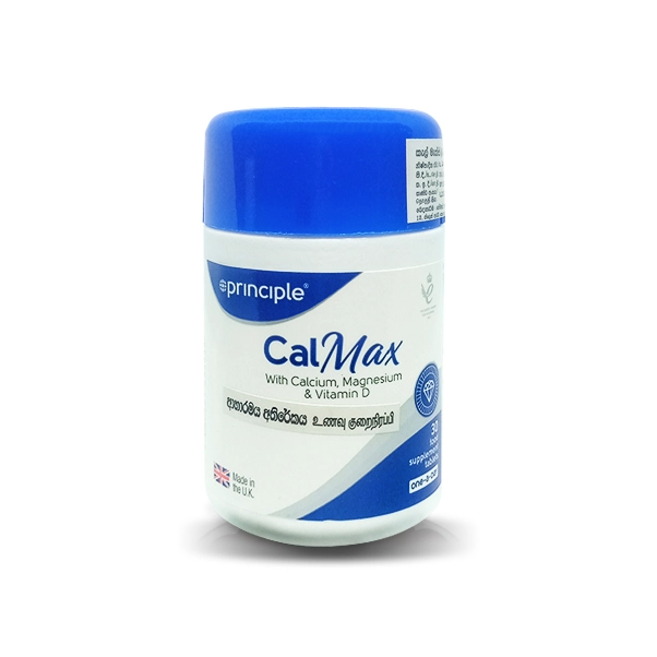 Principle Calmax Ca, Mg, Vitamin D Tablets 30s - For Bone Health Support