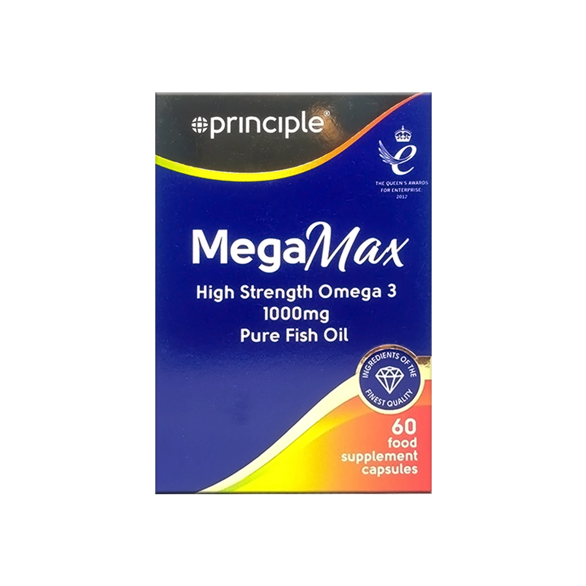 Principle MegaMax Omega-3 1000mg Capsule 60s - Premium Fish Oil for Heart & Brain Health