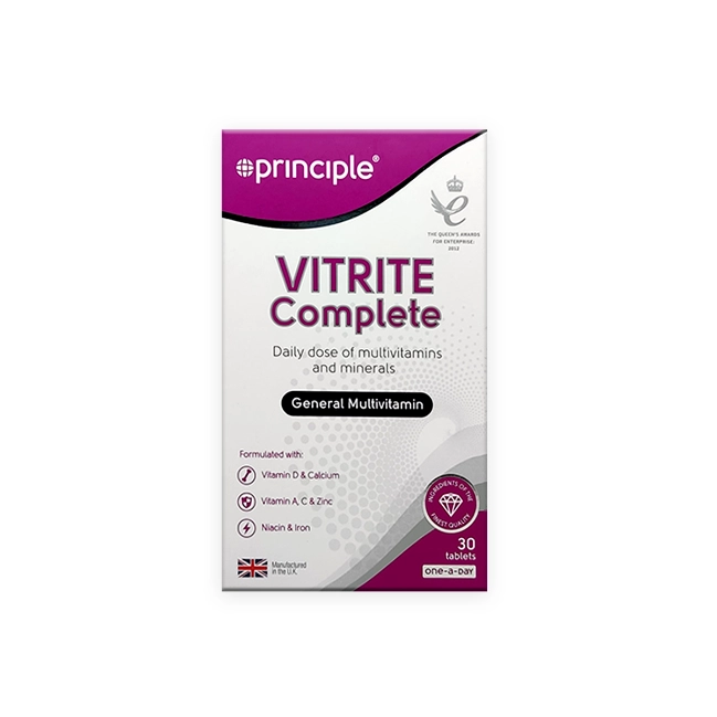 Principle Vitrite Complete Tablets 30s - Daily Multivitamins & Minerals for Overall Well-Being