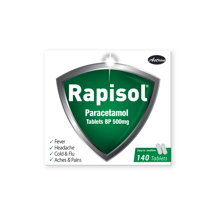 Rapisol Tablets 10s (Paracetamol)