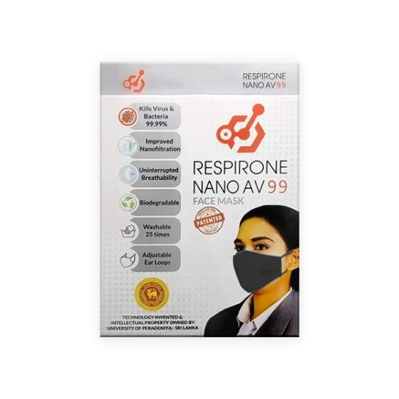First product image of Respirone Nano AV99 Face Mask Black - Small