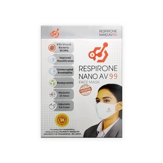 First product image of Respirone Nano AV99 Face Mask White - Small