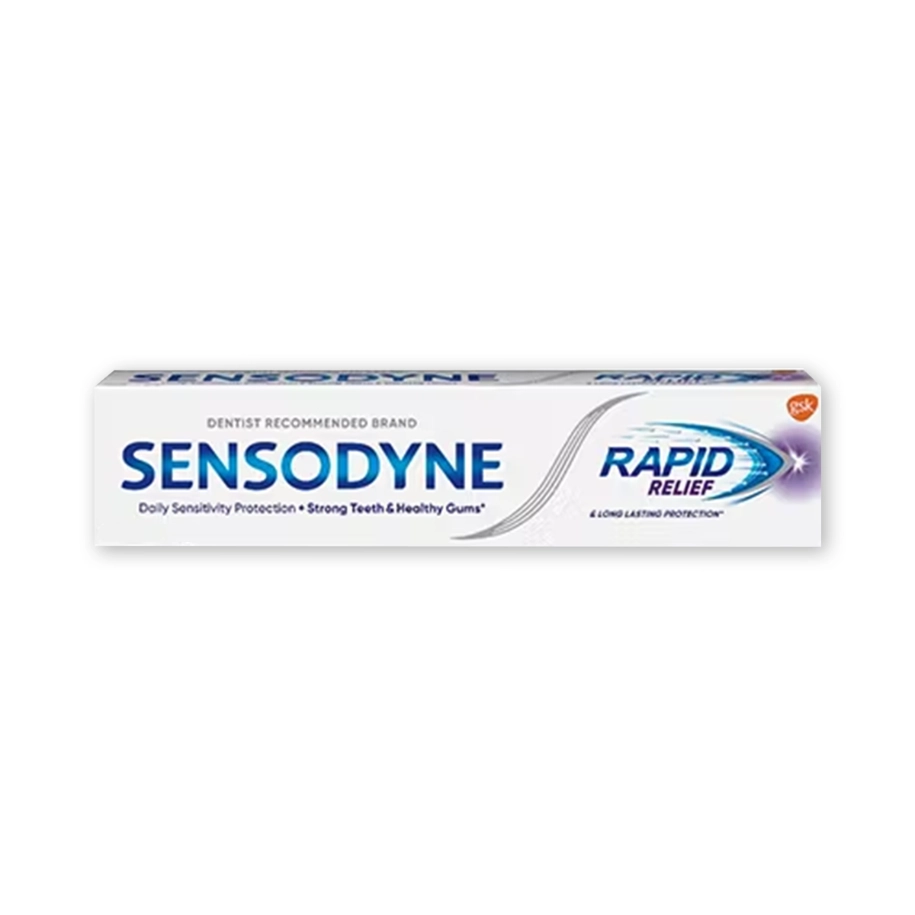 Sensodyne Rapid Relief Toothpaste 120g - Fast Relief for Sensitive Teeth and Lasting Cavity Protection