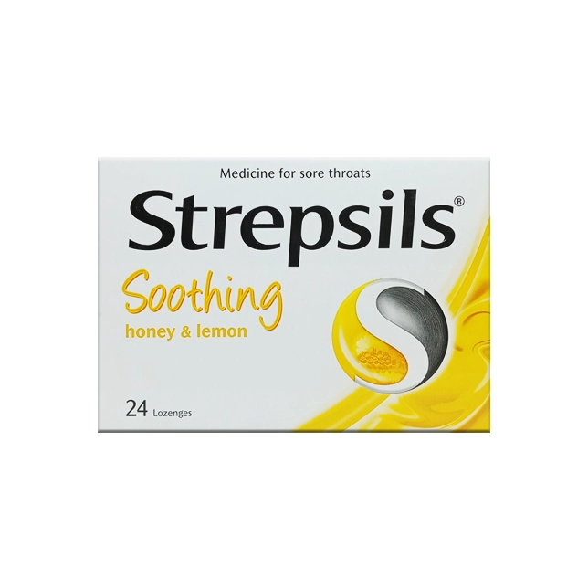 Strepsils Soothing Honey and Lemon Lozenges 24s - Gentle Relief with a Natural Touch