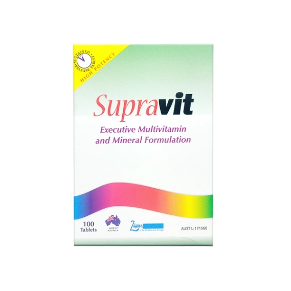 Supravit Executive Multivitamin Tablets 100s - High Potency Support for Overall Well-Being