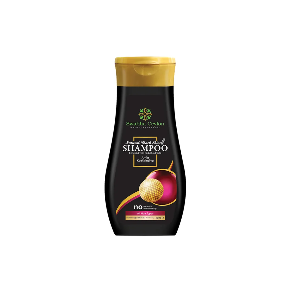 First product image of Swabha Ceylon Natural Black Shine Shampoo 80ml