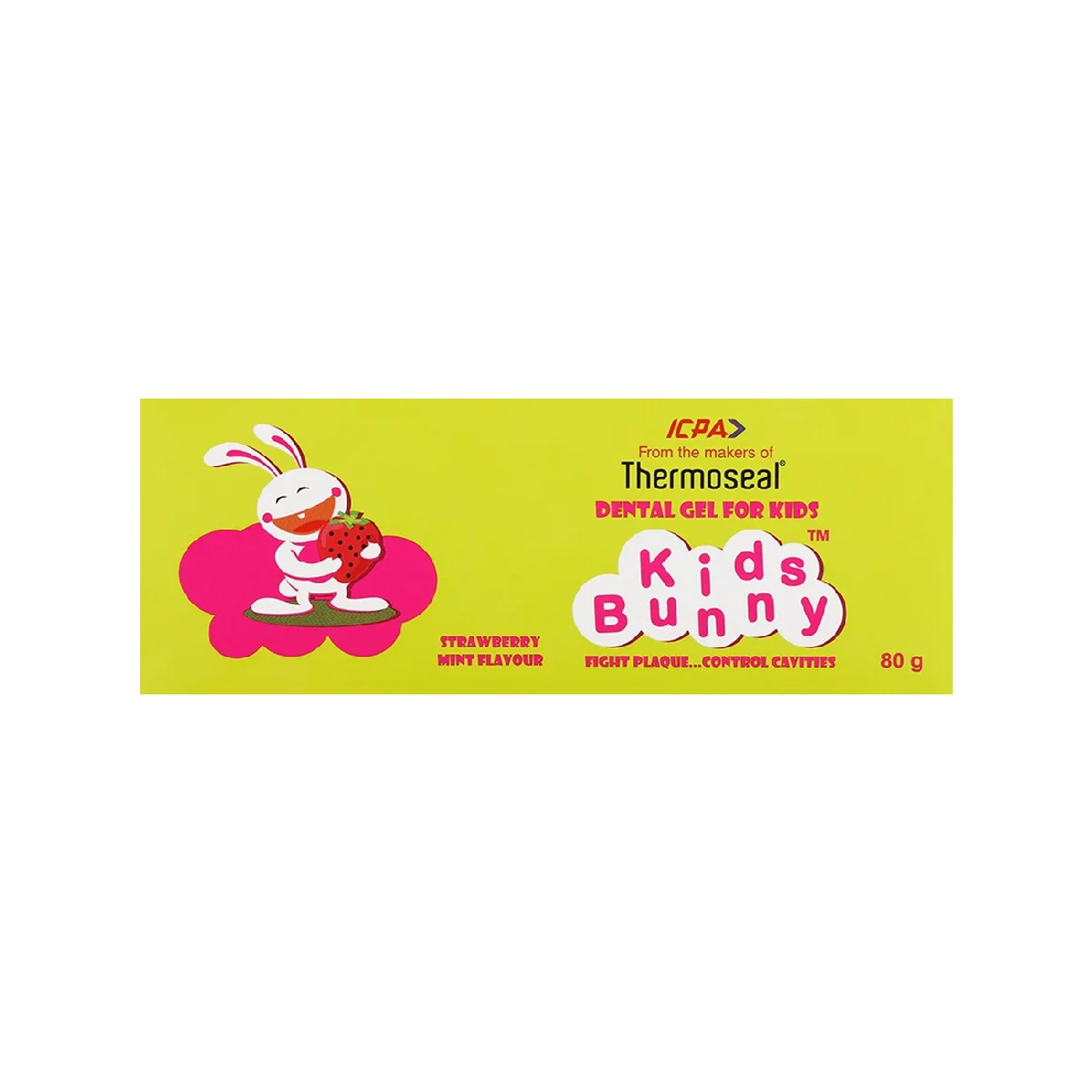 Thermoseal Kids Bunny Gel 80g - Yummy Strawberry Mint Gel for Superior Oral Care