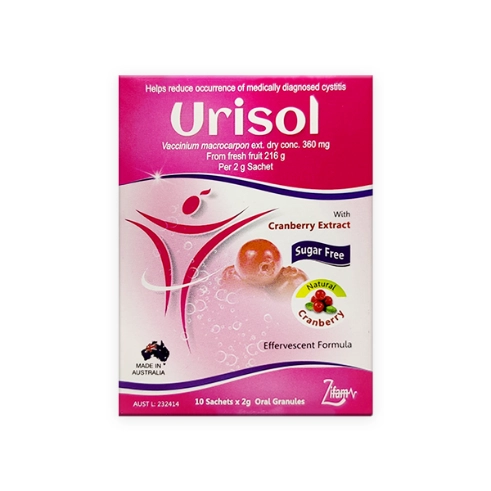 Urisol Cranberry Extract Sachets 10s – Promoting Urinary Health and Well-Being