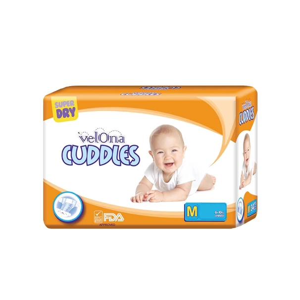 Velona Cuddles Classic Diaper Medium 4Pcs