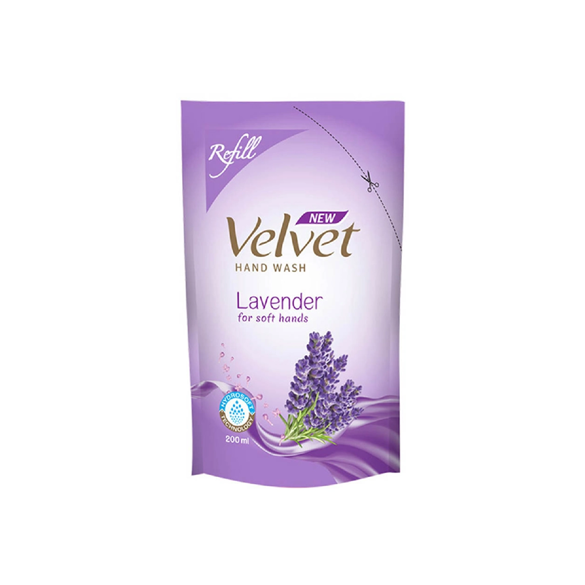 First product image of Velvet Hand Wash Refill Pouch Lavender 200ml - For Soft Skin, Lavender Freshness, and Daily Use