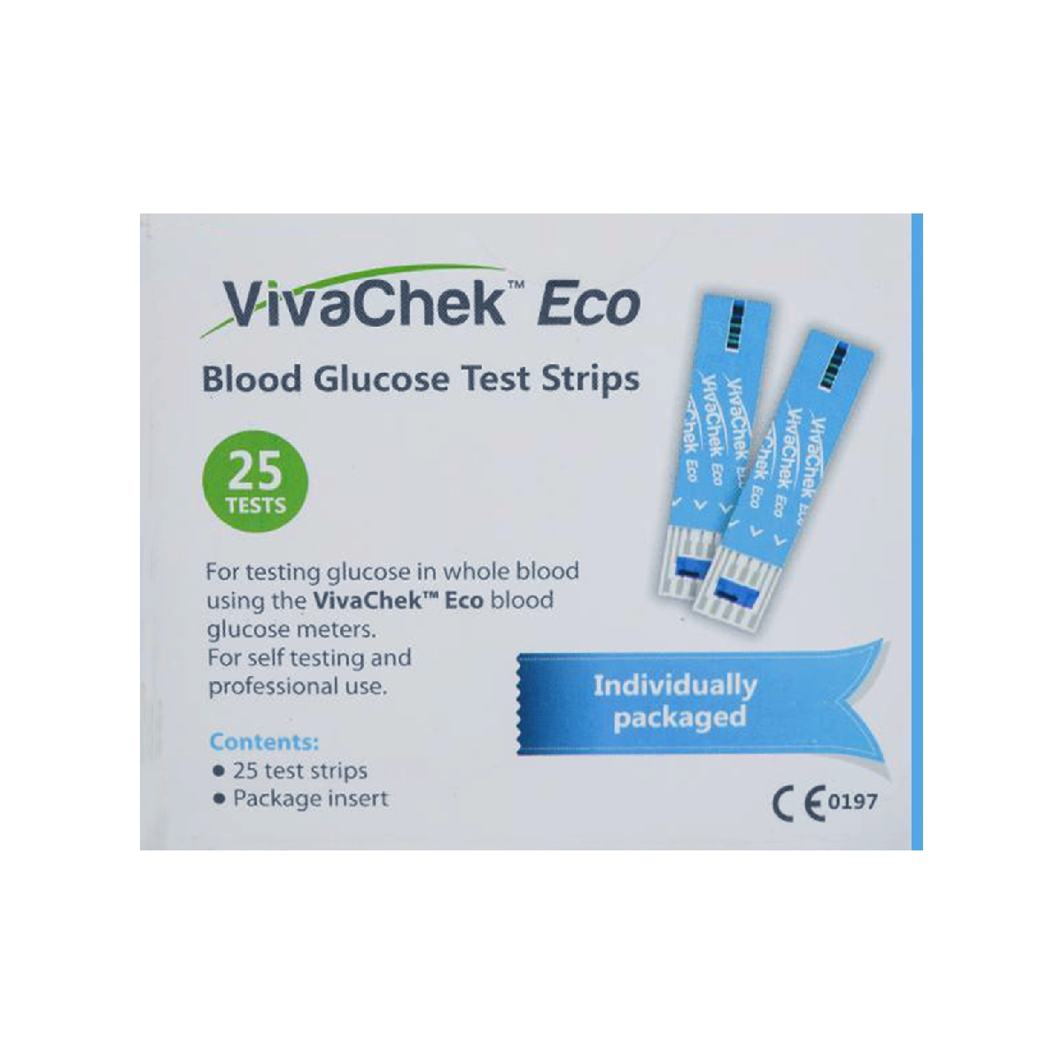 Vivachek Eco Glucometer Test Strip 25s