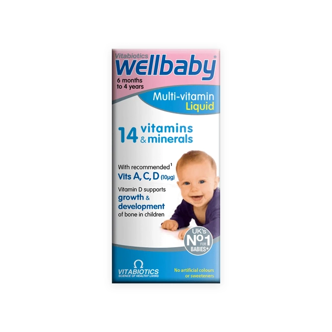 Wellbaby Multivitamin Liquid (Vitabiotics) 150ml - Essential Nutrients for Your Baby's Growth and Development